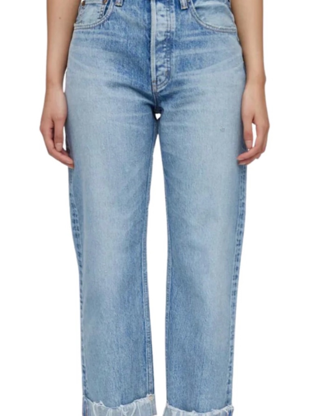 Moussy - MV Batavia Wide Straight in Light Blue